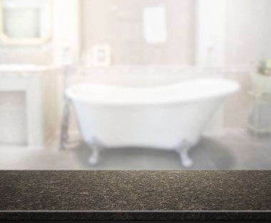 Masa üstü ve arka plan bulanıklık banyo