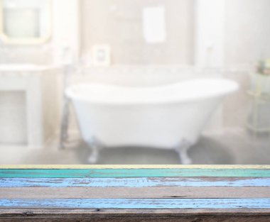 Masa üstü ve arka plan bulanıklık banyo