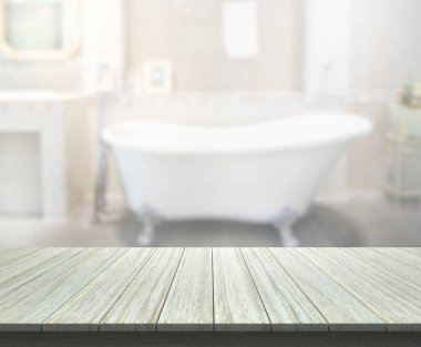 Masa üstü ve arka plan bulanıklık banyo