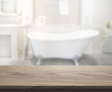 Masa üstü ve arka plan bulanıklık banyo