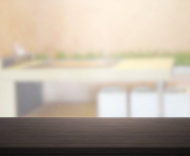 Masa üstü ve arka plan bulanıklık banyo