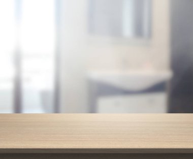 Masa üstü ve arka plan bulanıklık banyo