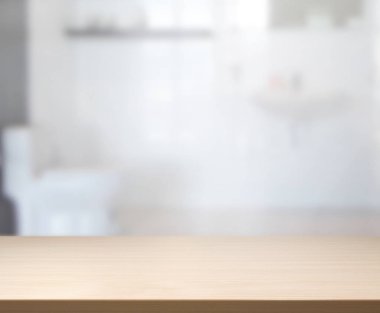 Masa üstü ve arka plan bulanıklık banyo
