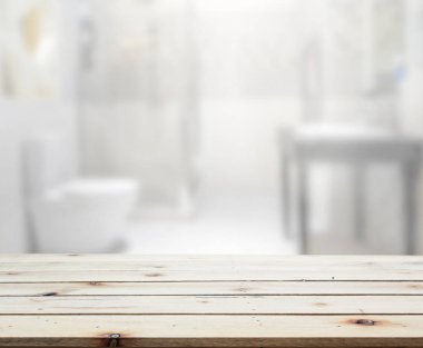 Masa üstü ve arka plan bulanıklık banyo