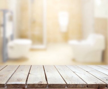 Masa üstü ve arka plan bulanıklık banyo