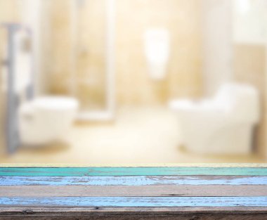 Masa üstü ve arka plan bulanıklık banyo