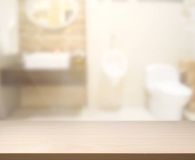 Masa üstü ve arka plan bulanıklık banyo