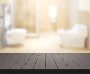 Masa üstü ve arka plan bulanıklık banyo
