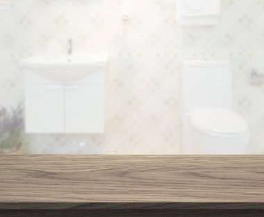 Masa üstü ve arka plan bulanıklık banyo