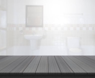 Masa üstü ve arka plan bulanıklık banyo