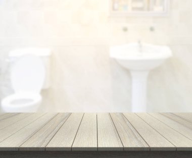 Masa üstü ve arka plan bulanıklık banyo