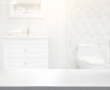 Masa üstü ve arka plan bulanıklık banyo