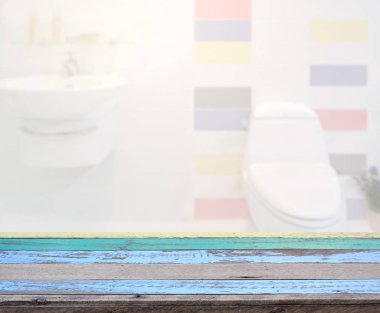 Masa üstü ve arka plan bulanıklık banyo