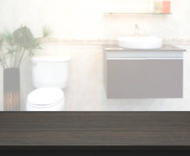 Masa üstü ve arka plan bulanıklık banyo