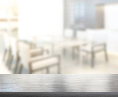 Top masa ve yemek odası arka plan bulanıklık