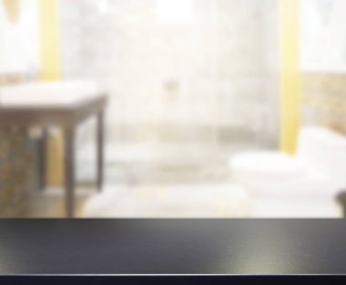 Masa üstü ve arka plan bulanıklık banyo