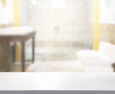 Masa üstü ve arka plan bulanıklık banyo