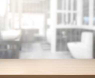 Masa üstü ve arka plan bulanıklık banyo