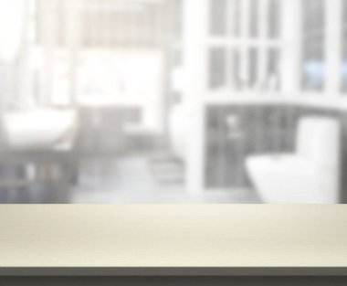 Masa üstü ve arka plan bulanıklık banyo