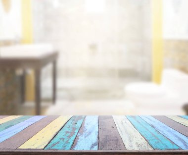 Masa üstü ve arka plan bulanıklık banyo