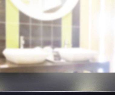 Masa üstü ve arka plan bulanıklık banyo