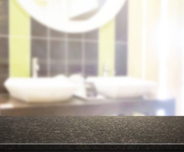 Masa üstü ve arka plan bulanıklık banyo