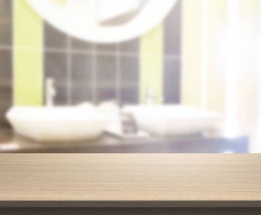 Masa üstü ve arka plan bulanıklık banyo