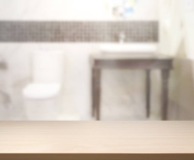 Masa üstü ve arka plan bulanıklık banyo