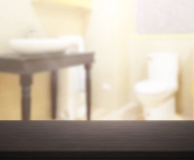 Masa üstü ve arka plan bulanıklık banyo