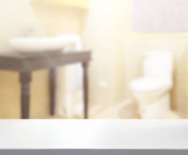 Masa üstü ve arka plan bulanıklık banyo