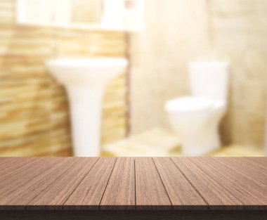 Masa üstü ve arka plan bulanıklık banyo