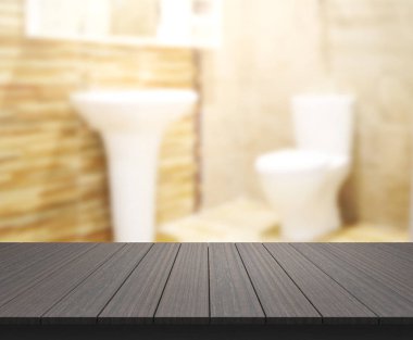 Masa üstü ve arka plan bulanıklık banyo