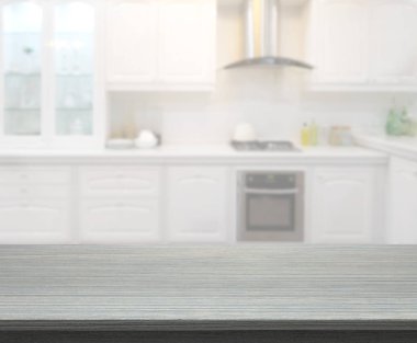 Masa üstü ve arka plan bulanıklık mutfak Oda