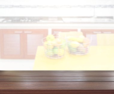 Masa üstü ve arka plan bulanıklık mutfak Oda