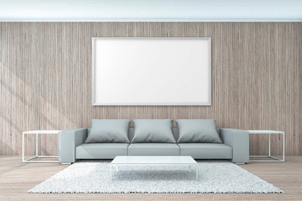 Living Area For Background Concept 3d Rendering Stock Image
