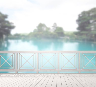 Balkon ve Teras, doğa arka plan bulanıklık