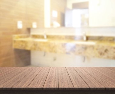 Masa üstü ve arka plan bulanıklık banyo