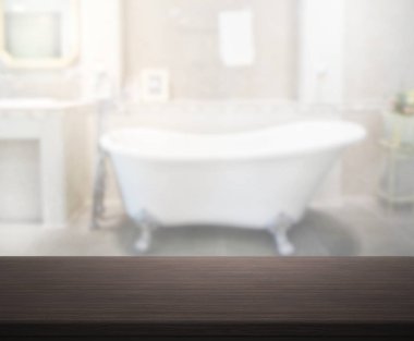 Masa üstü ve arka plan bulanıklık banyo