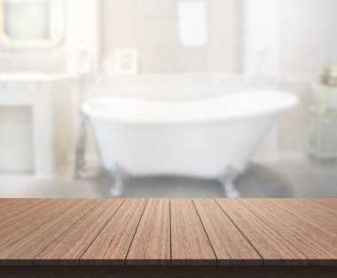 Masa üstü ve arka plan bulanıklık banyo