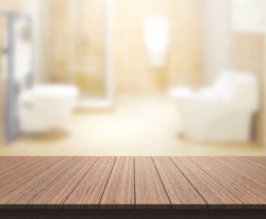 Masa üstü ve arka plan bulanıklık banyo