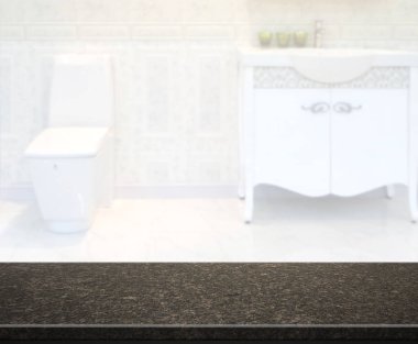 Masa üstü ve arka plan bulanıklık banyo