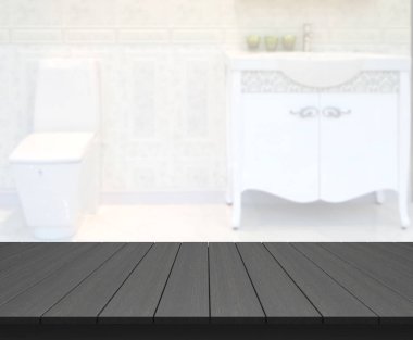 Masa üstü ve arka plan bulanıklık banyo