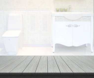 Masa üstü ve arka plan bulanıklık banyo