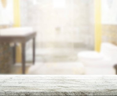 Masa üstü ve arka plan bulanıklık banyo