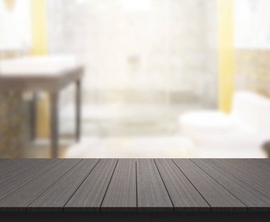 Masa üstü ve arka plan bulanıklık banyo