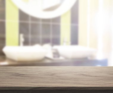 Masa üstü ve arka plan bulanıklık banyo