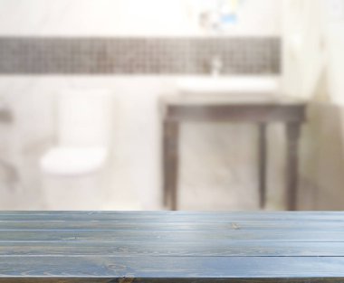 Masa üstü ve arka plan bulanıklık banyo