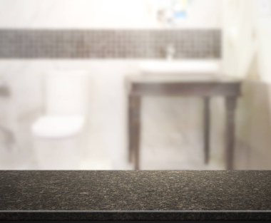 Masa üstü ve arka plan bulanıklık banyo