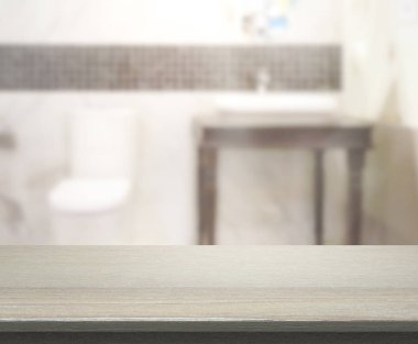 Masa üstü ve arka plan bulanıklık banyo