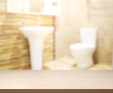 Masa üstü ve arka plan bulanıklık banyo